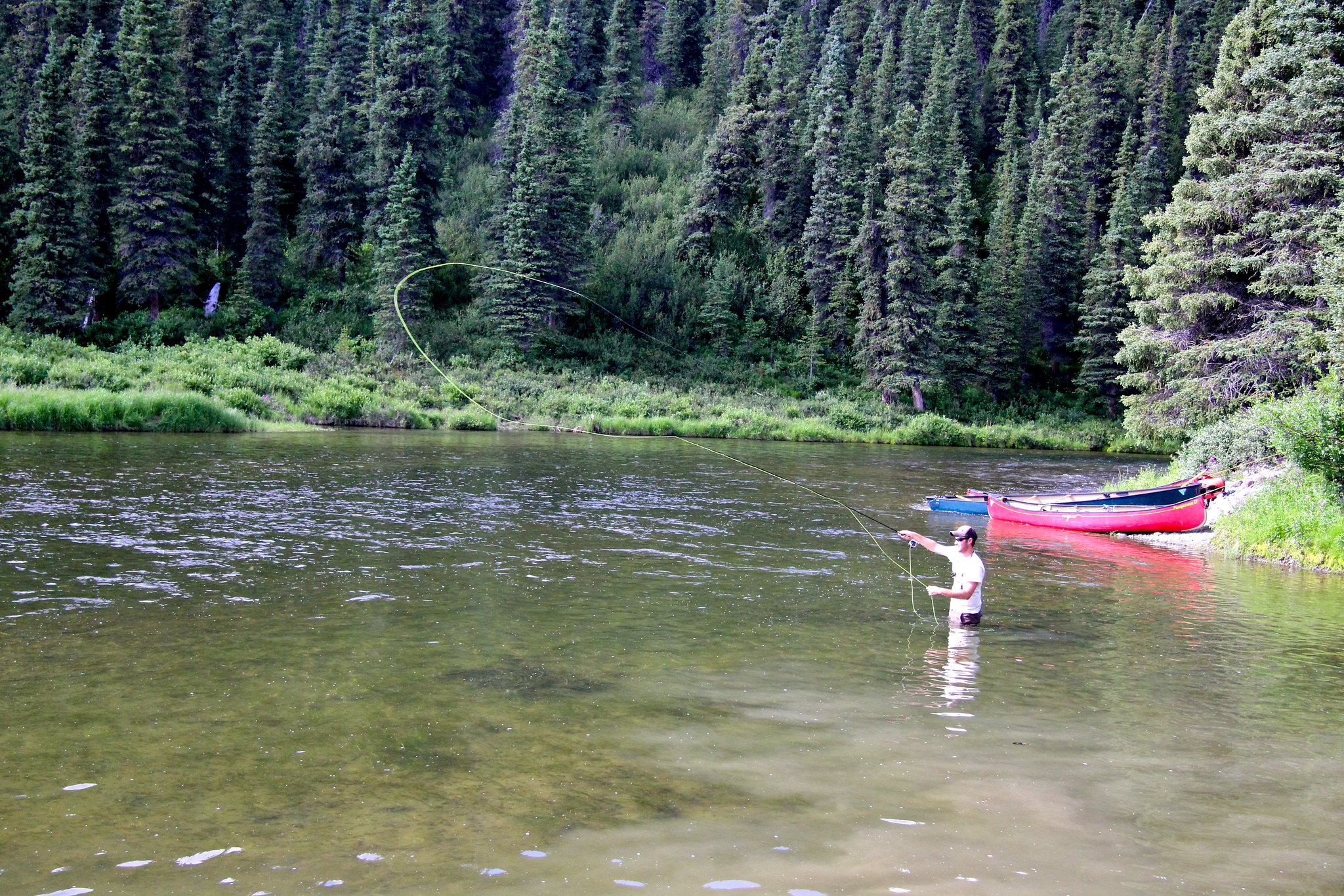 The Delta Wild and Scenic River in Alaska is popular for wildlife viewing and fishing grayling, round whitefish, lake trout, burbot and longnose suckers. Photo by Jeremy Matlock, Bureau of Land Management.