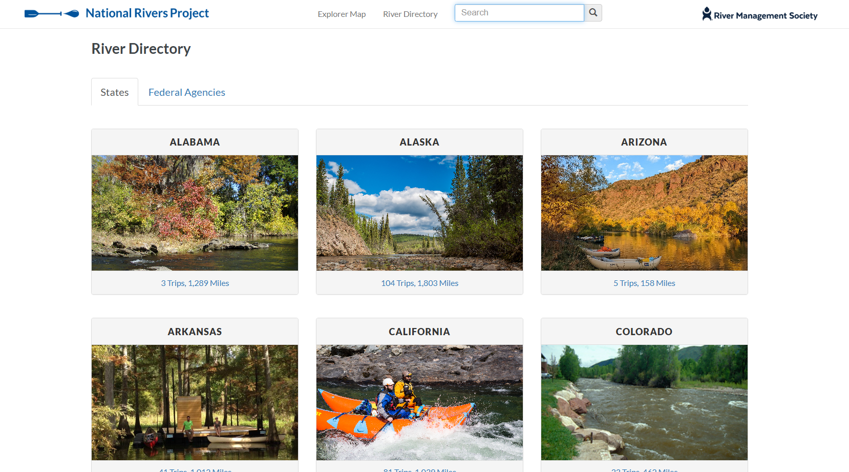 National Rivers Project River Directory