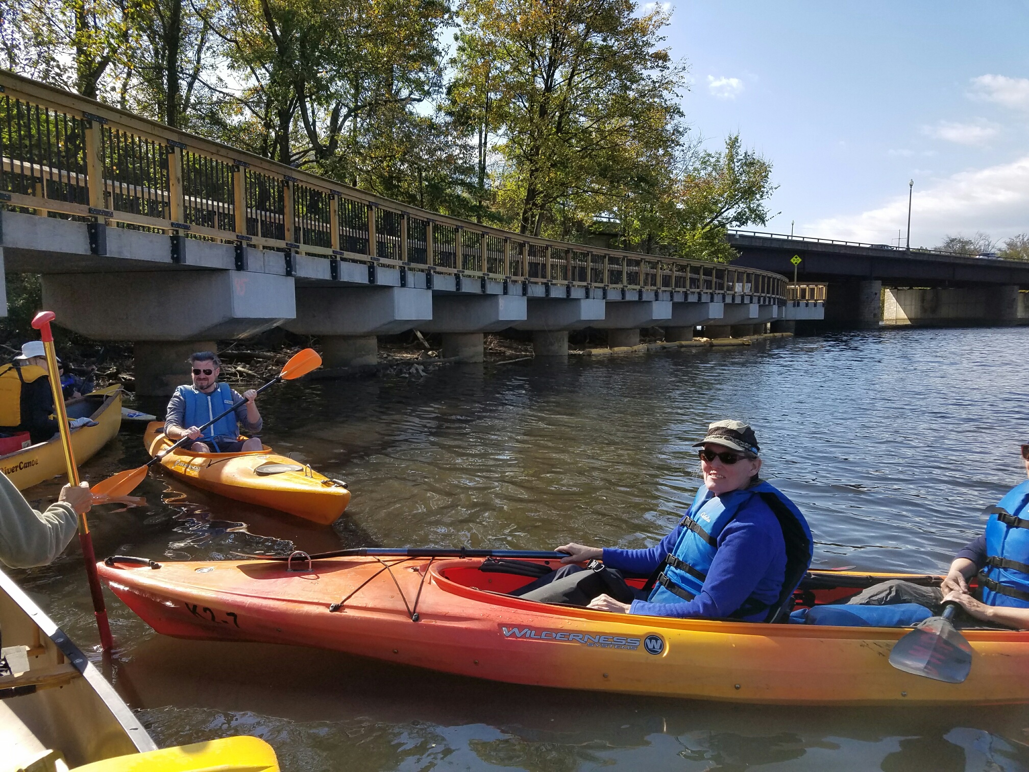 Paddlers on the Anacostia River