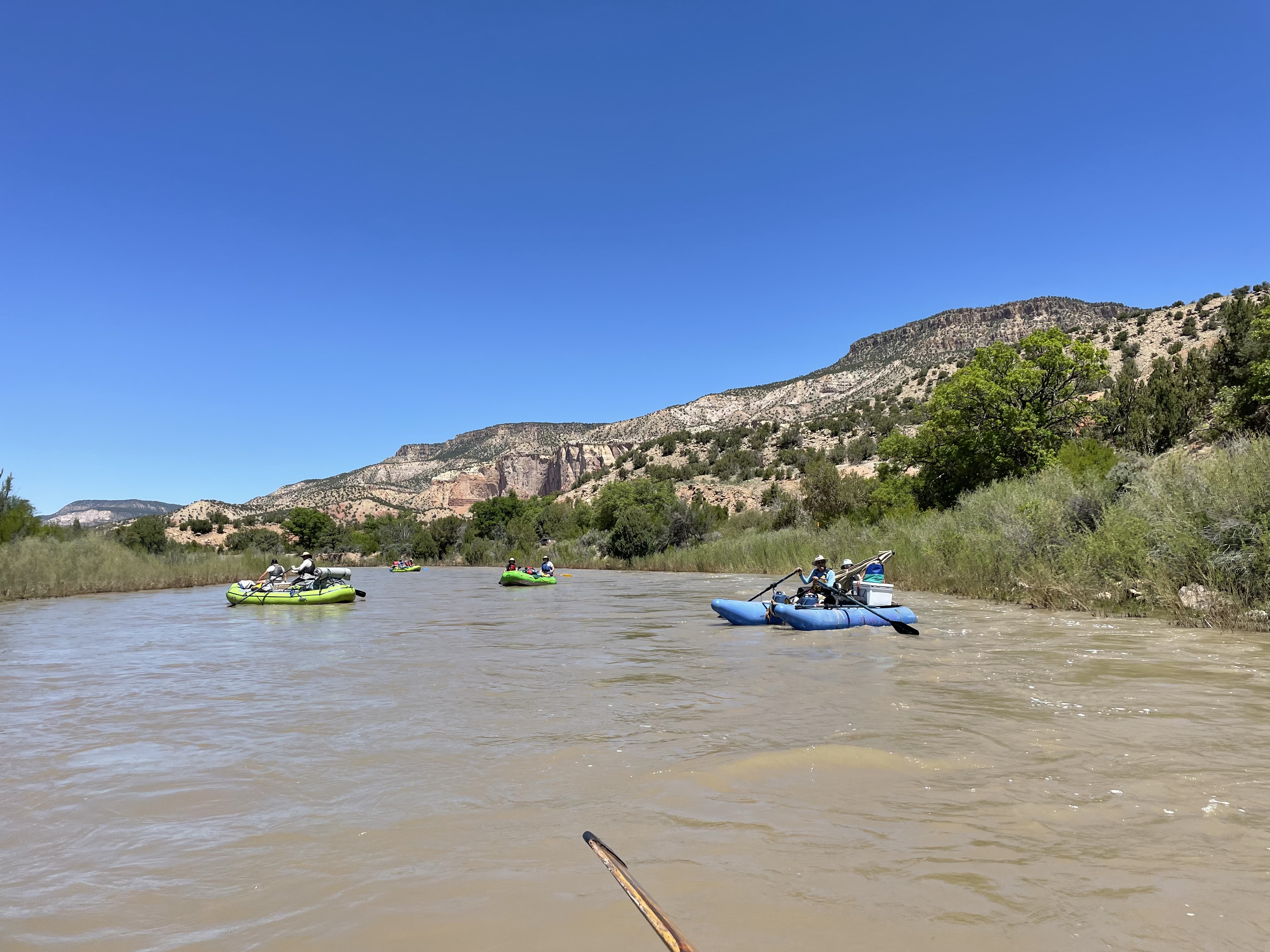Rafts on the Rio Chama Day Use Segment