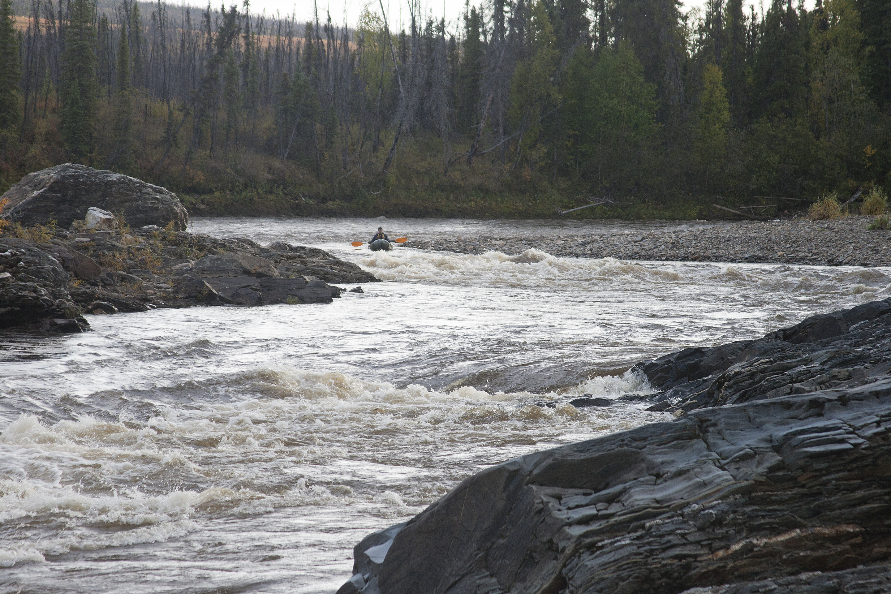 Kayaker on Birch Creek