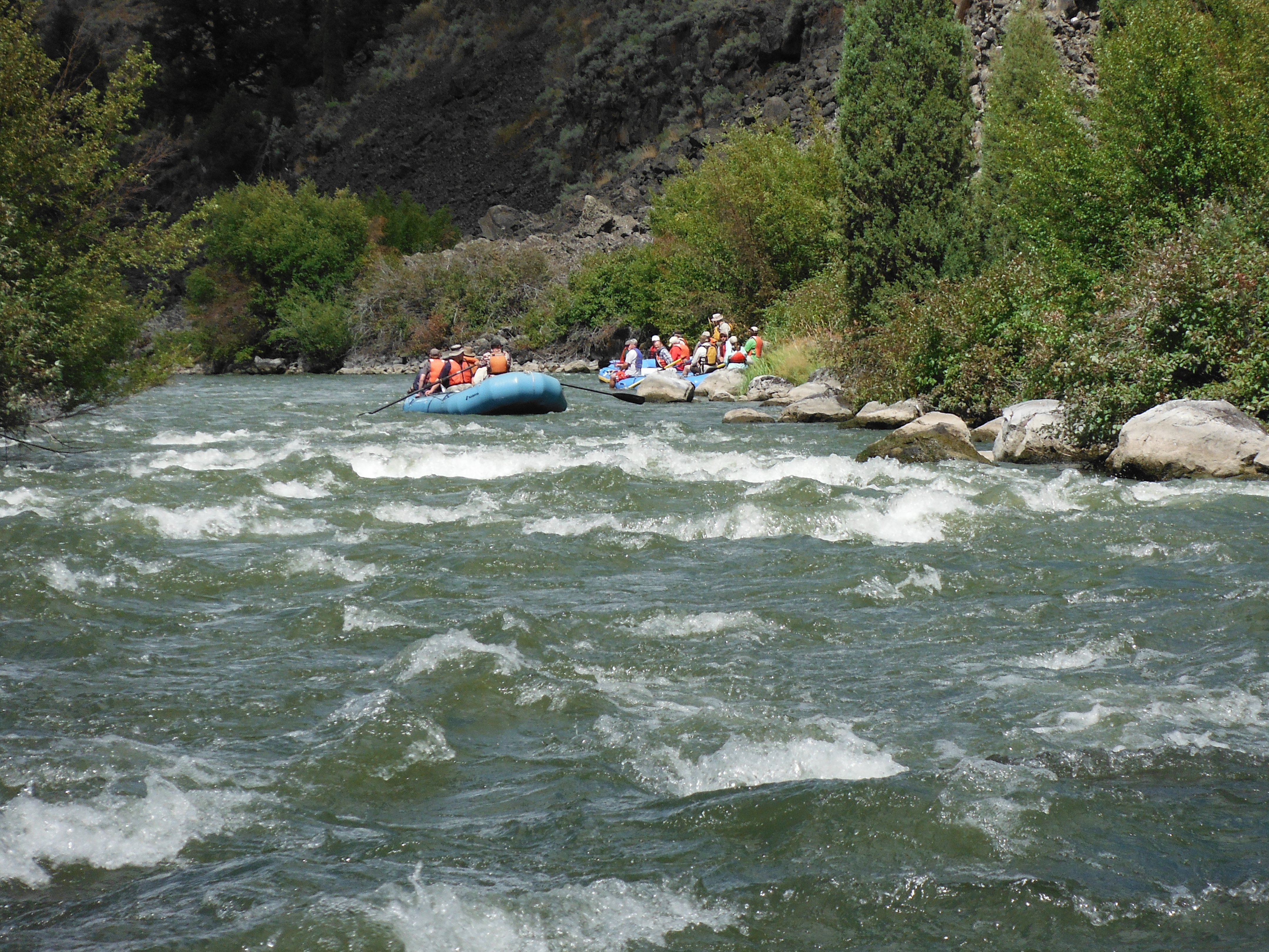 Boaters on the Blackfoot River