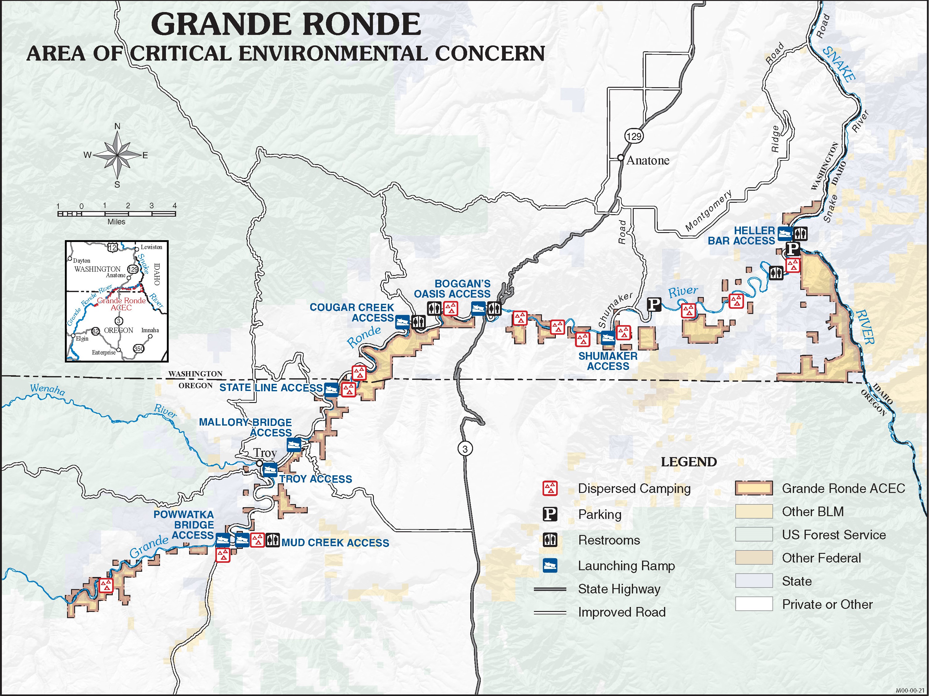 Grande Ronde W&S River Map