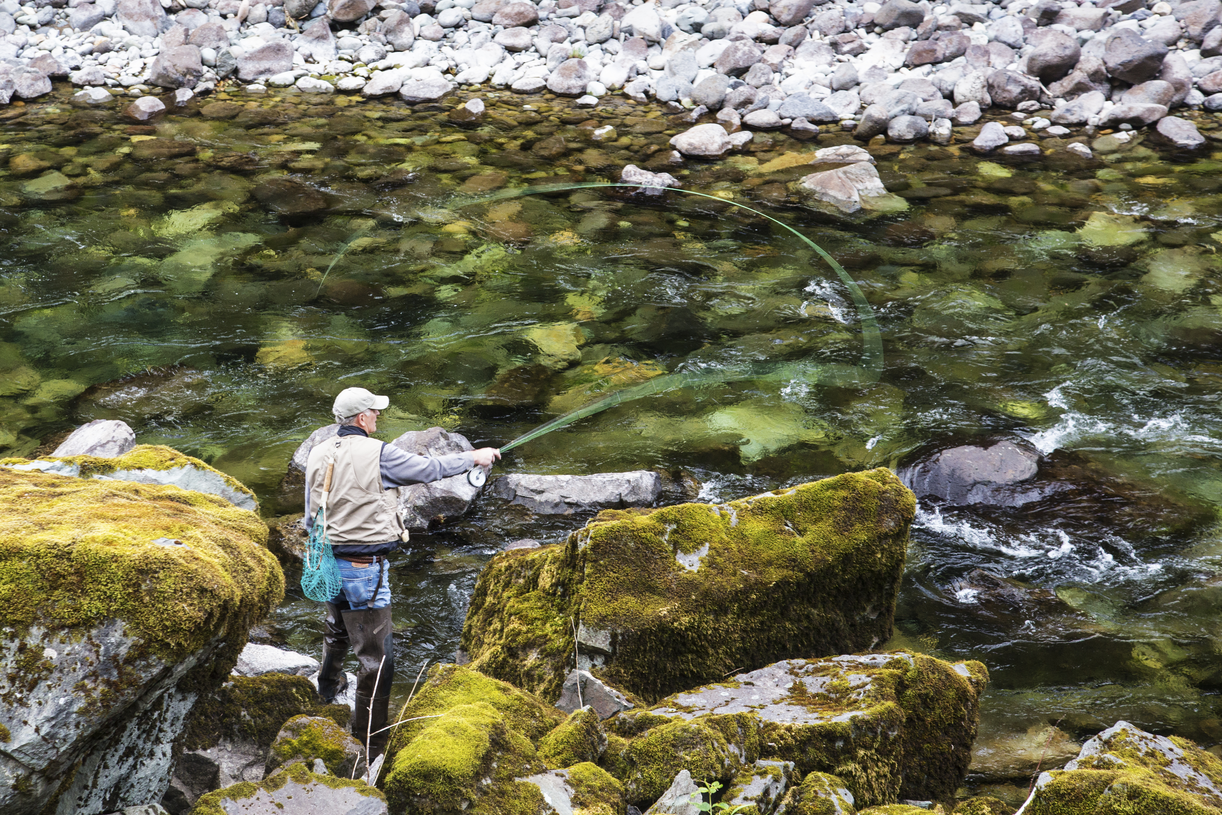 The Quartzville Creek Wild and Scenic River in Oregon is one of thousands of serene fishing destinations accessible on the National Rivers Project website. Photo by Bob Wick, Bureau of Land Management (retired).