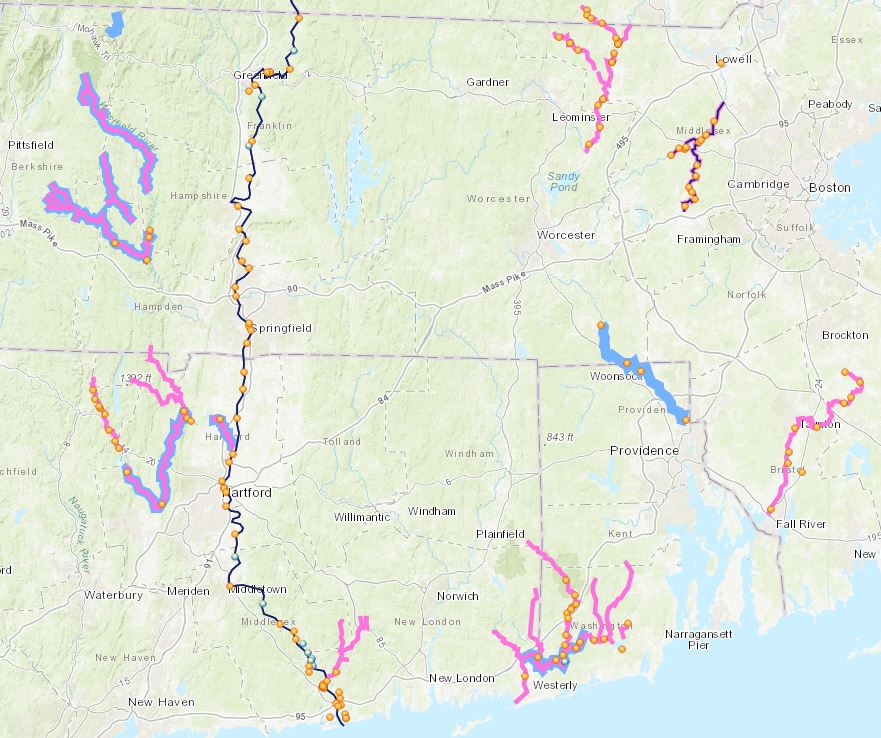 Dingell Act Partnership Wild and Scenic Rivers in the National Rivers Project interactive map and database.