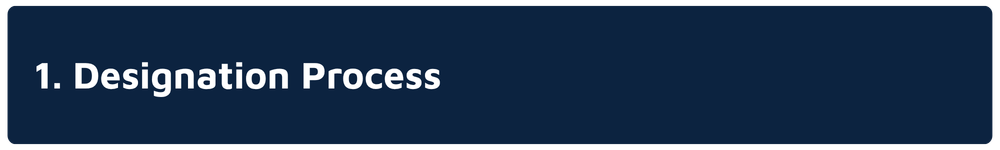 Designation Process