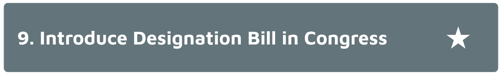 Designation Bill Introduction in Congress
