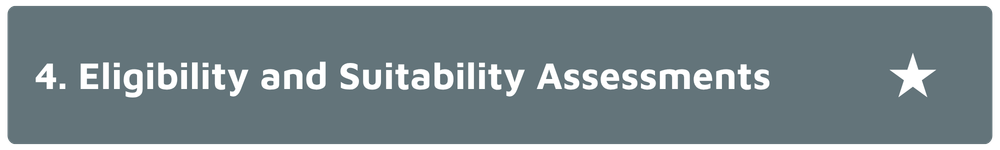 Eligibility and Suitability Assessments