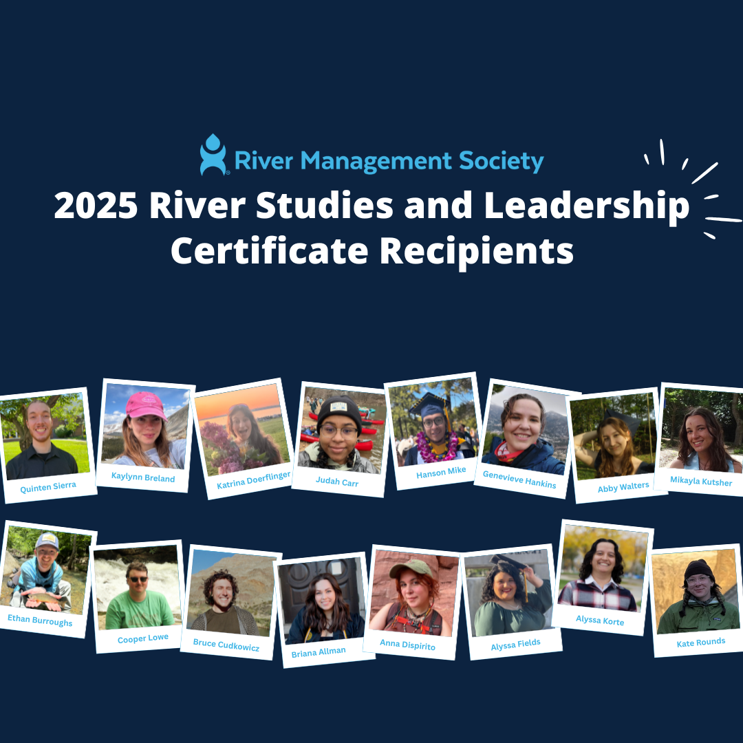 2025 River Studies and Leadership Certificate Recipients