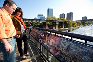 Civil War History on James River bridge