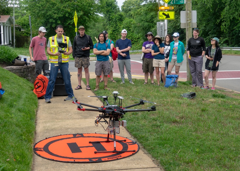 Collecting data from Unmanned Aerial Vehicle, photo by James Vonesh